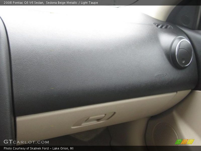 Sedona Beige Metallic / Light Taupe 2008 Pontiac G6 V6 Sedan