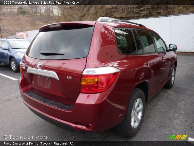 Salsa Red Pearl / Ash Gray 2008 Toyota Highlander