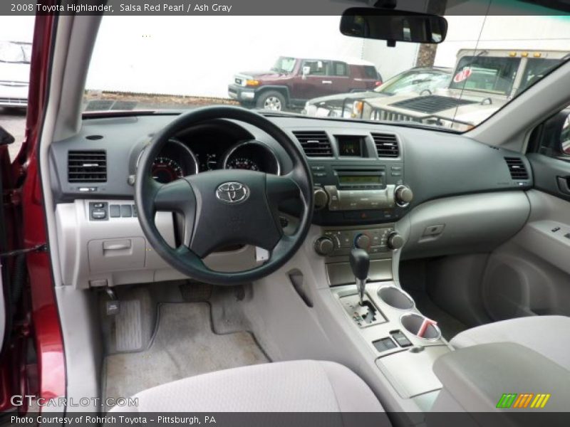 Salsa Red Pearl / Ash Gray 2008 Toyota Highlander