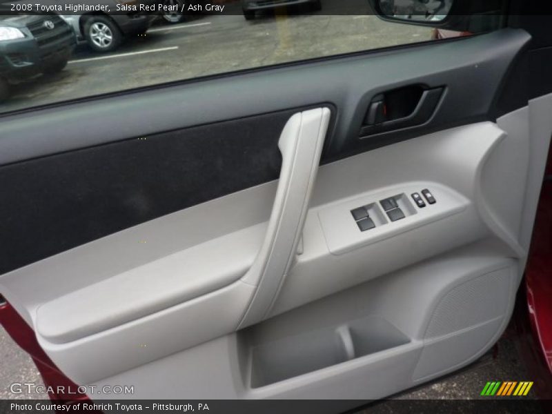 Salsa Red Pearl / Ash Gray 2008 Toyota Highlander