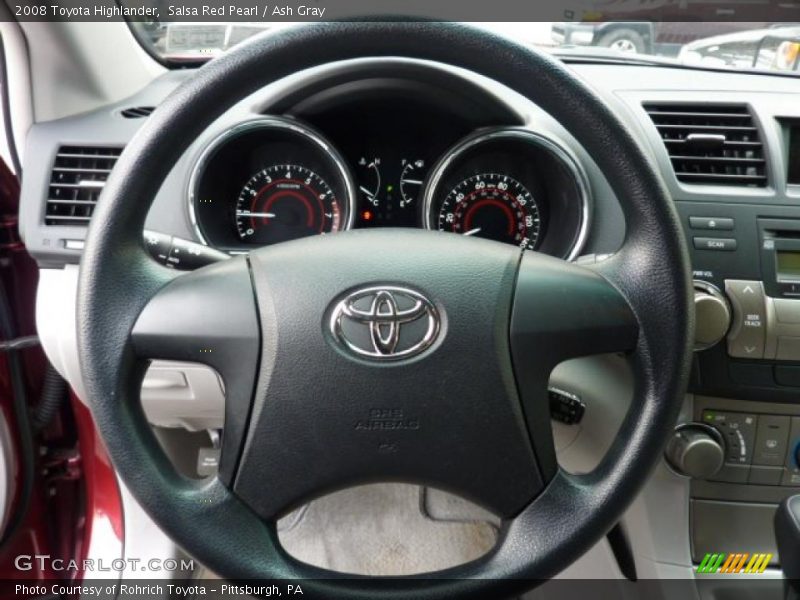 Salsa Red Pearl / Ash Gray 2008 Toyota Highlander