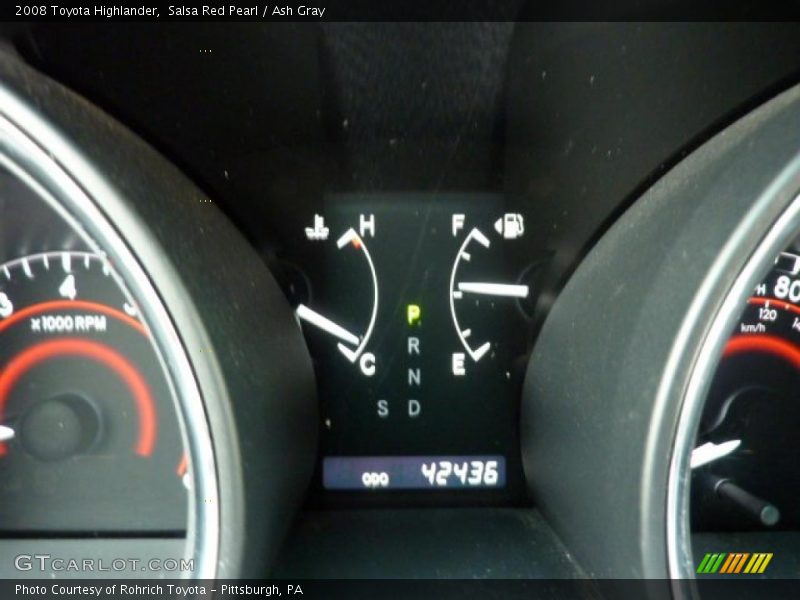 Salsa Red Pearl / Ash Gray 2008 Toyota Highlander