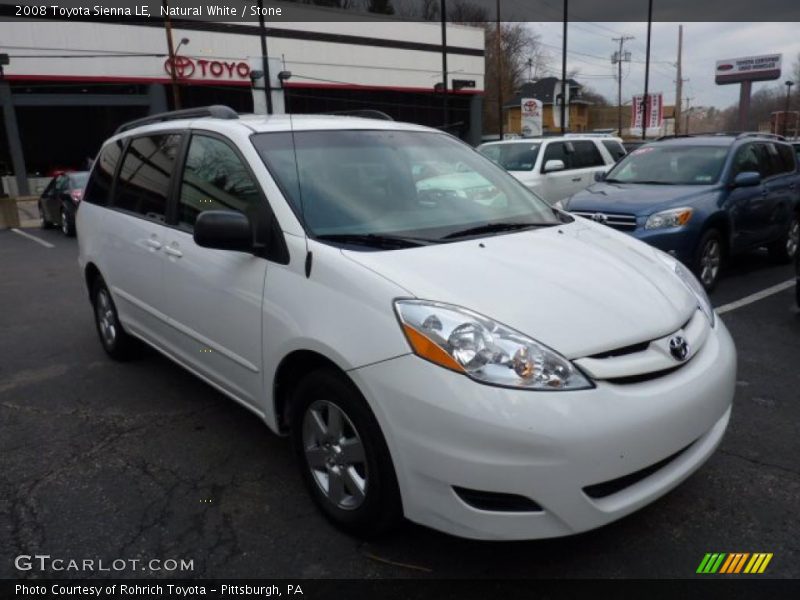 Natural White / Stone 2008 Toyota Sienna LE