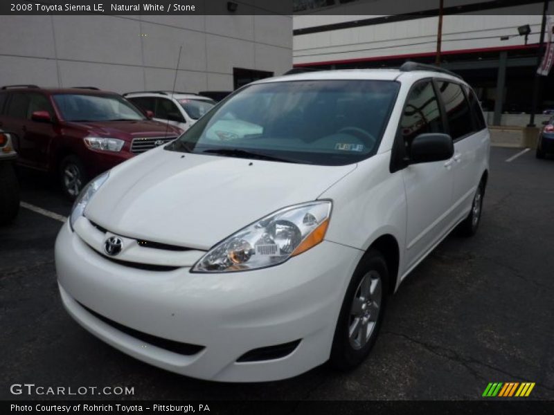 Natural White / Stone 2008 Toyota Sienna LE