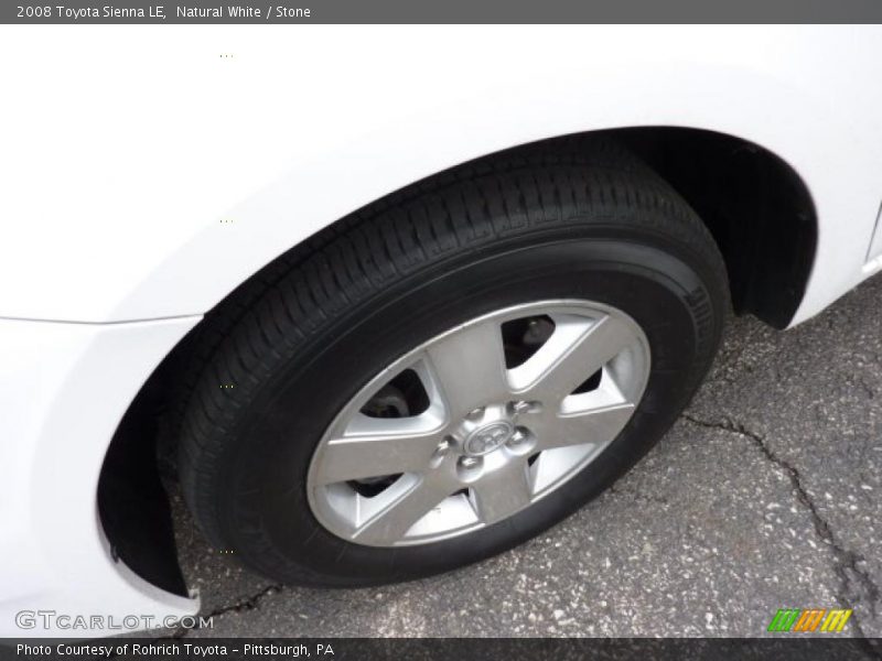 Natural White / Stone 2008 Toyota Sienna LE