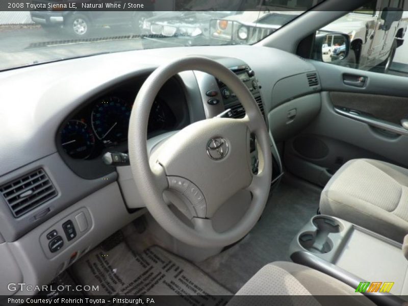 Natural White / Stone 2008 Toyota Sienna LE