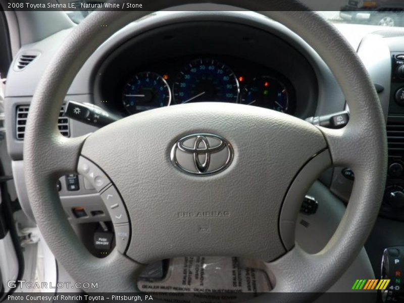 Natural White / Stone 2008 Toyota Sienna LE