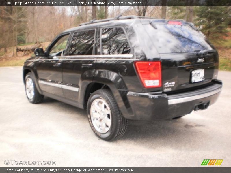 Black / Dark Slate Gray/Light Graystone 2008 Jeep Grand Cherokee Limited 4x4