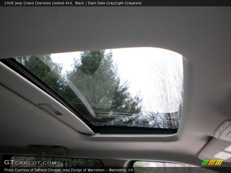 Sunroof of 2008 Grand Cherokee Limited 4x4