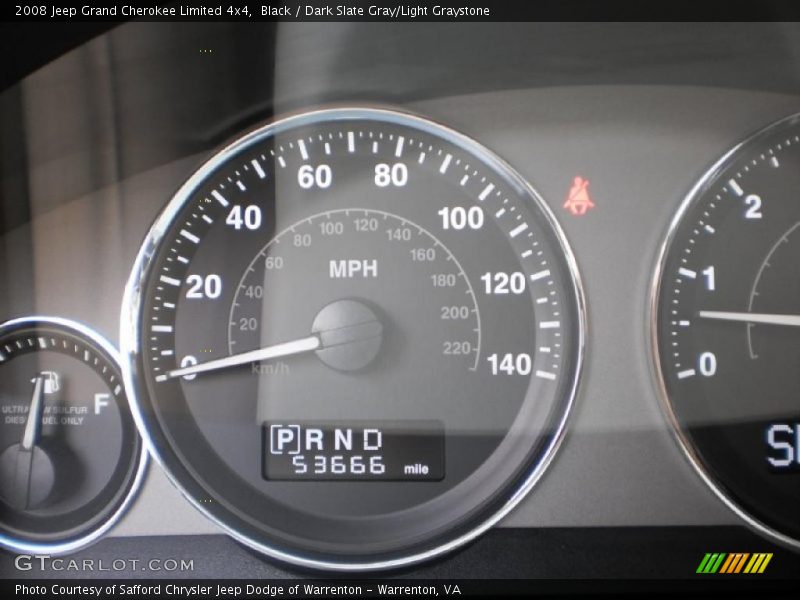Black / Dark Slate Gray/Light Graystone 2008 Jeep Grand Cherokee Limited 4x4