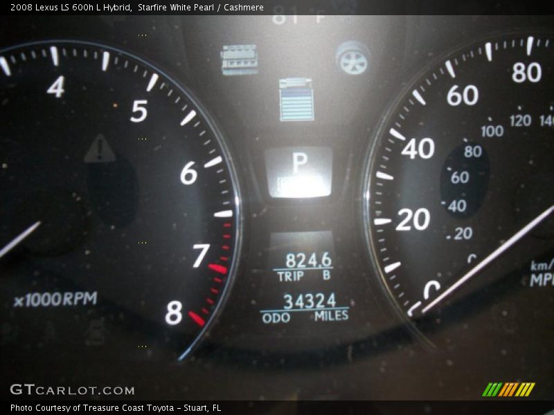 Starfire White Pearl / Cashmere 2008 Lexus LS 600h L Hybrid