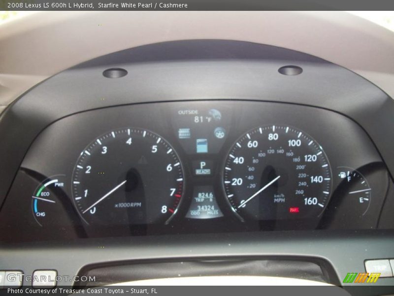  2008 LS 600h L Hybrid 600h L Hybrid Gauges