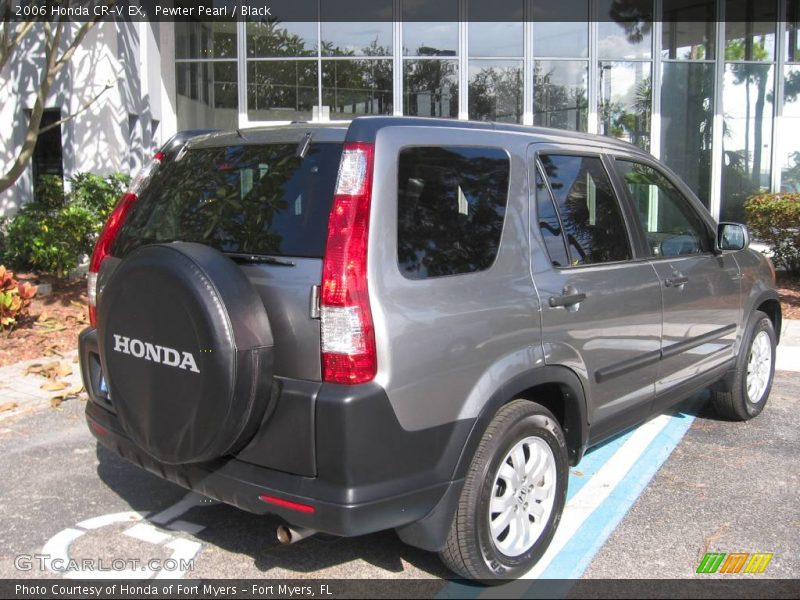 Pewter Pearl / Black 2006 Honda CR-V EX