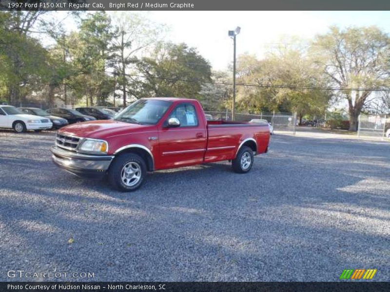 Bright Red / Medium Graphite 1997 Ford F150 XLT Regular Cab