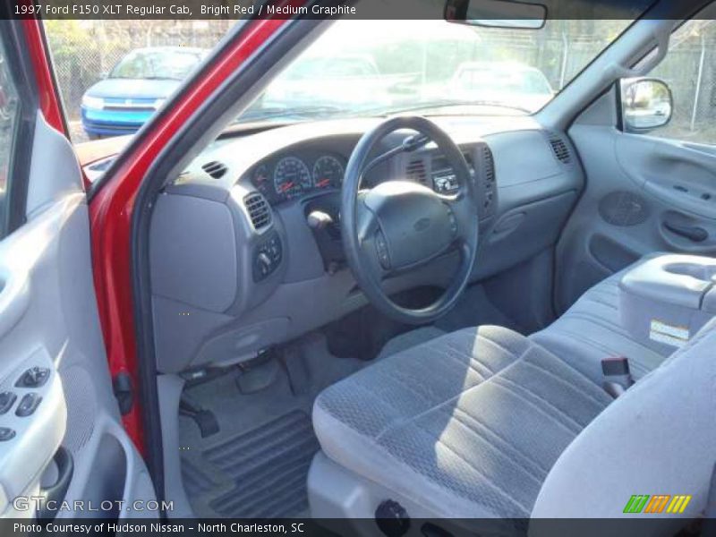 Bright Red / Medium Graphite 1997 Ford F150 XLT Regular Cab