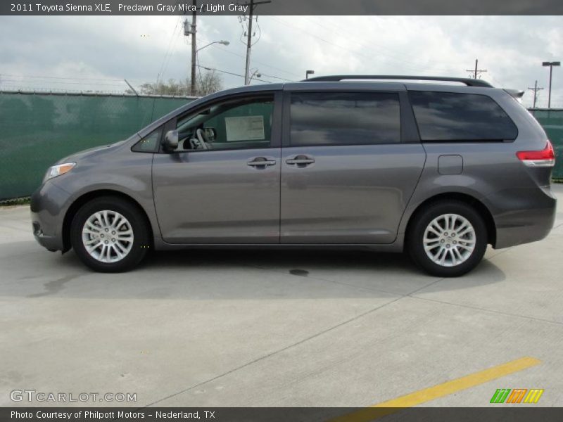 Predawn Gray Mica / Light Gray 2011 Toyota Sienna XLE