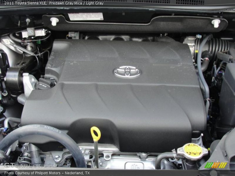 Predawn Gray Mica / Light Gray 2011 Toyota Sienna XLE