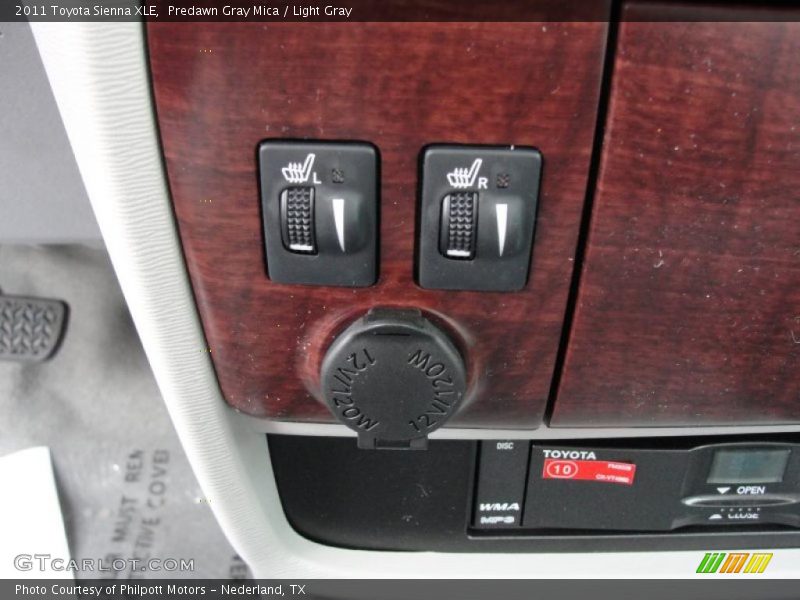 Predawn Gray Mica / Light Gray 2011 Toyota Sienna XLE