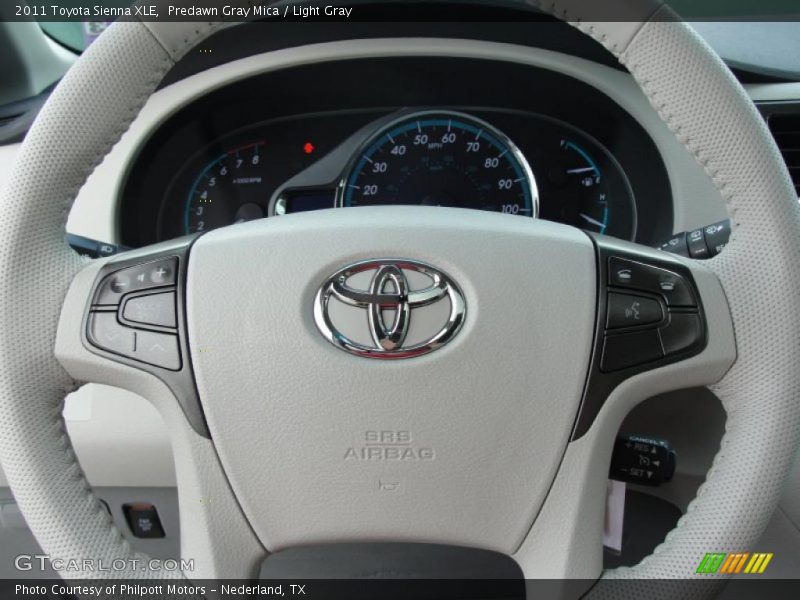 Predawn Gray Mica / Light Gray 2011 Toyota Sienna XLE