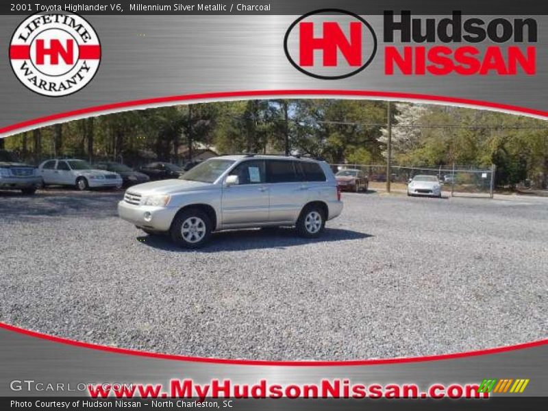 Millennium Silver Metallic / Charcoal 2001 Toyota Highlander V6