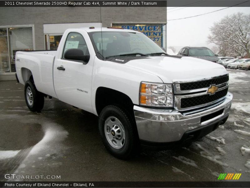 Summit White / Dark Titanium 2011 Chevrolet Silverado 2500HD Regular Cab 4x4