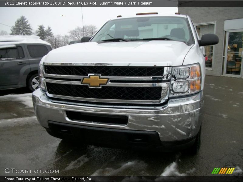 Summit White / Dark Titanium 2011 Chevrolet Silverado 2500HD Regular Cab 4x4