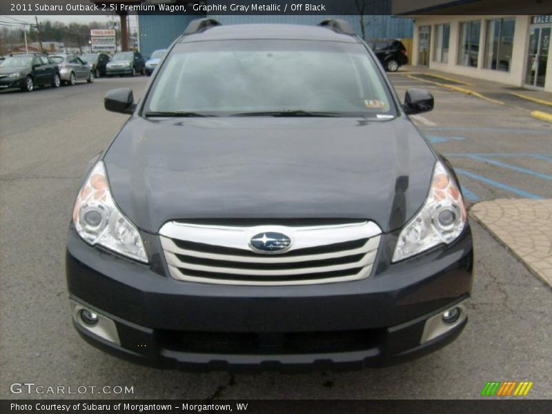 Graphite Gray Metallic / Off Black 2011 Subaru Outback 2.5i Premium Wagon