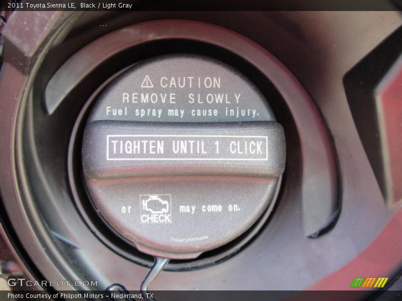 Black / Light Gray 2011 Toyota Sienna LE