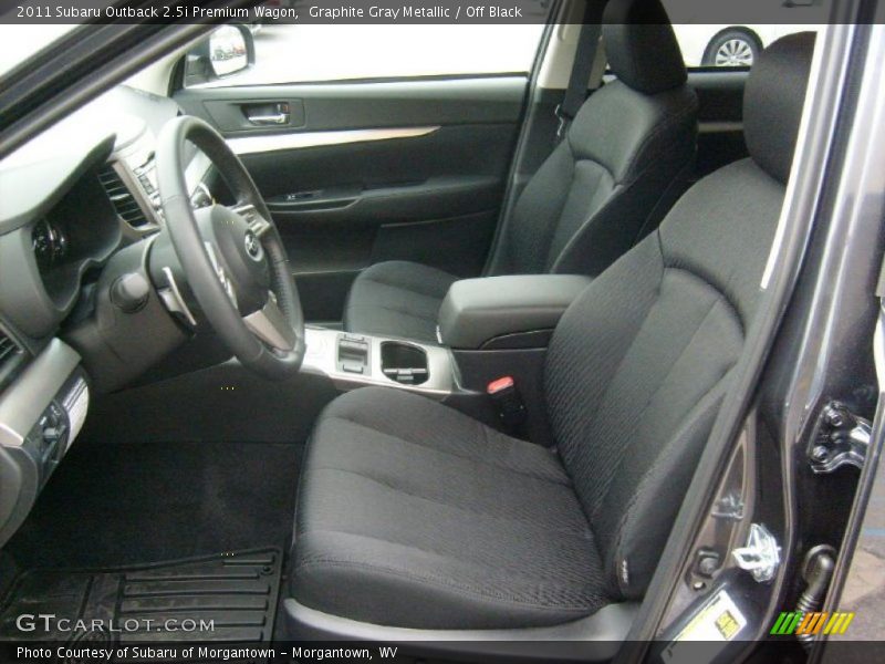 Graphite Gray Metallic / Off Black 2011 Subaru Outback 2.5i Premium Wagon
