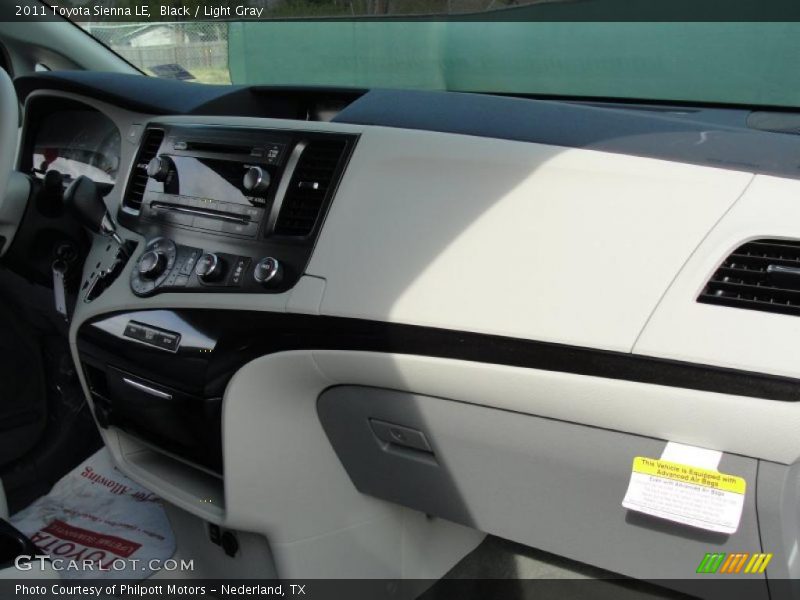 Black / Light Gray 2011 Toyota Sienna LE