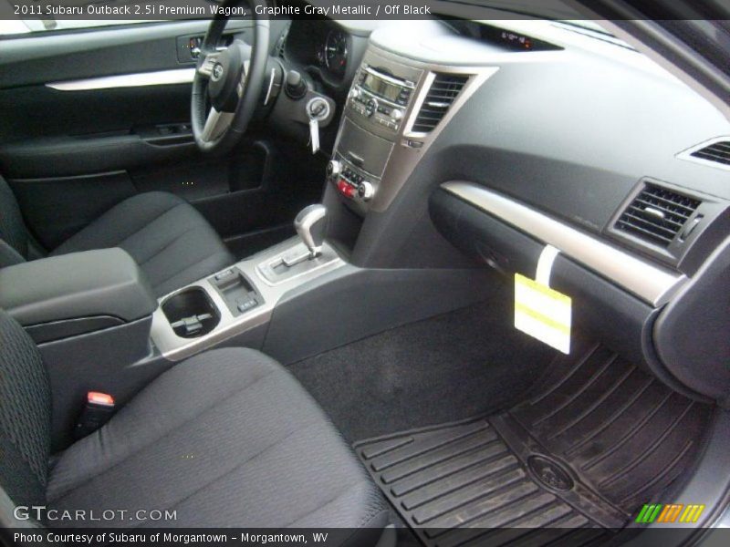 Graphite Gray Metallic / Off Black 2011 Subaru Outback 2.5i Premium Wagon