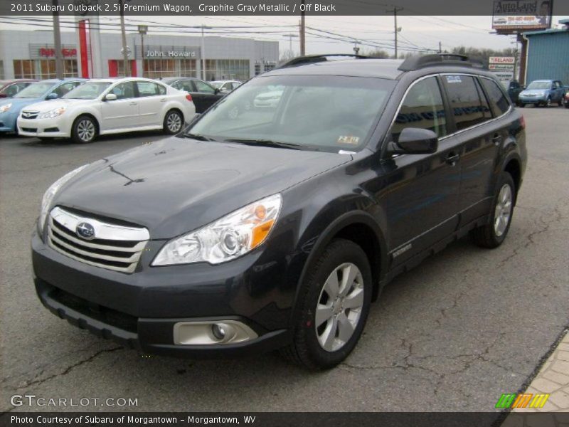 Graphite Gray Metallic / Off Black 2011 Subaru Outback 2.5i Premium Wagon
