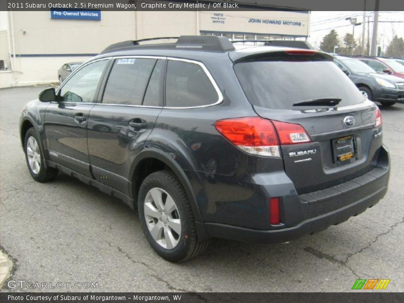 Graphite Gray Metallic / Off Black 2011 Subaru Outback 2.5i Premium Wagon