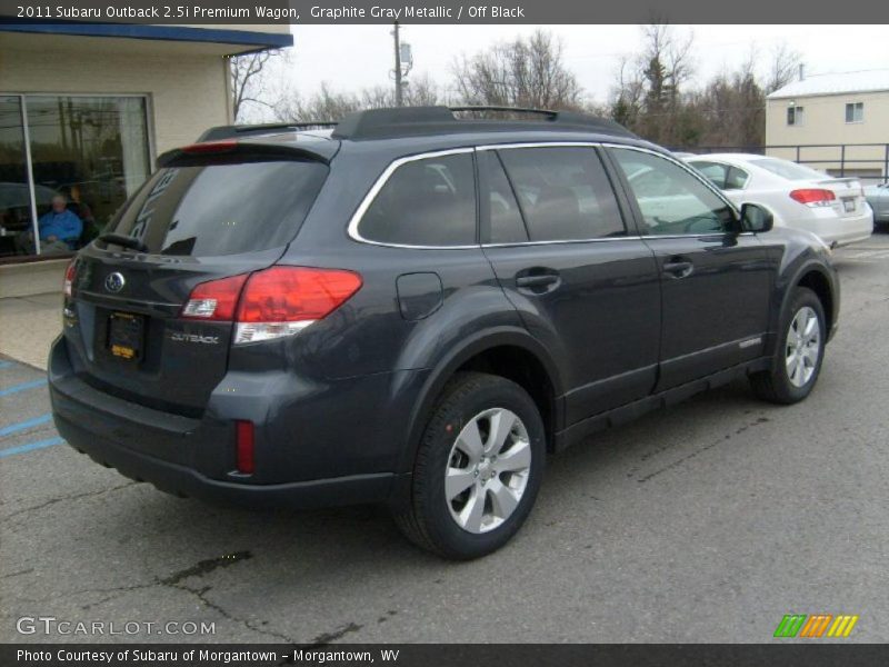 Graphite Gray Metallic / Off Black 2011 Subaru Outback 2.5i Premium Wagon