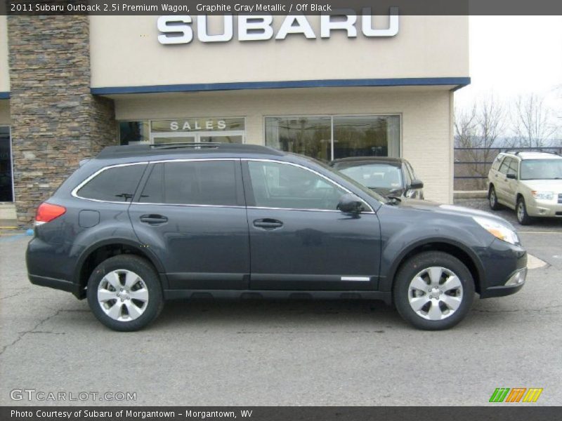 Graphite Gray Metallic / Off Black 2011 Subaru Outback 2.5i Premium Wagon