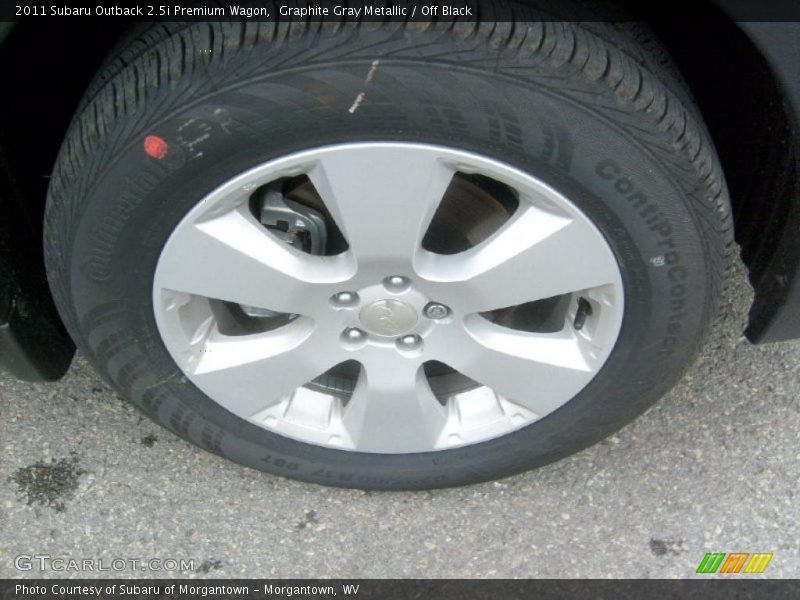 Graphite Gray Metallic / Off Black 2011 Subaru Outback 2.5i Premium Wagon
