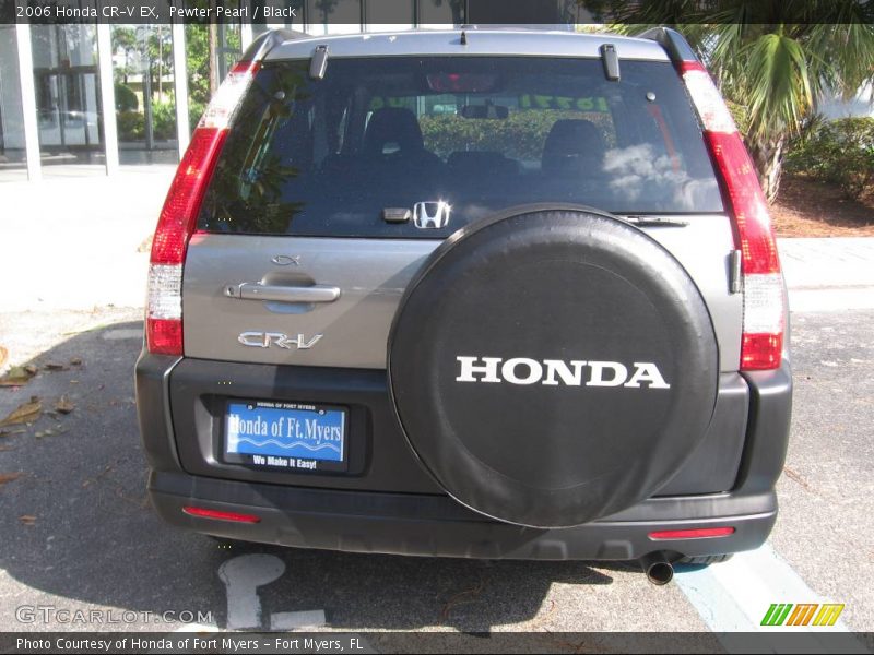 Pewter Pearl / Black 2006 Honda CR-V EX