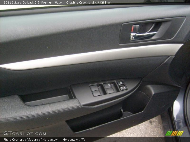 Graphite Gray Metallic / Off Black 2011 Subaru Outback 2.5i Premium Wagon