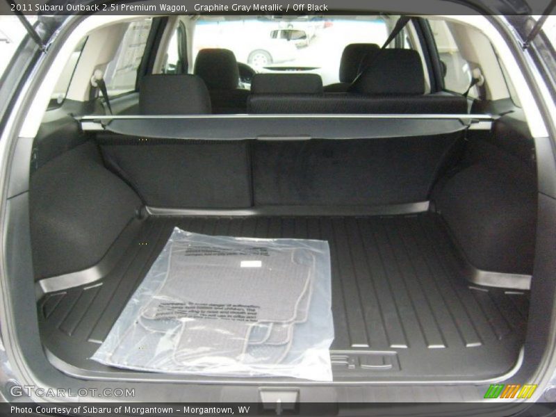 Graphite Gray Metallic / Off Black 2011 Subaru Outback 2.5i Premium Wagon