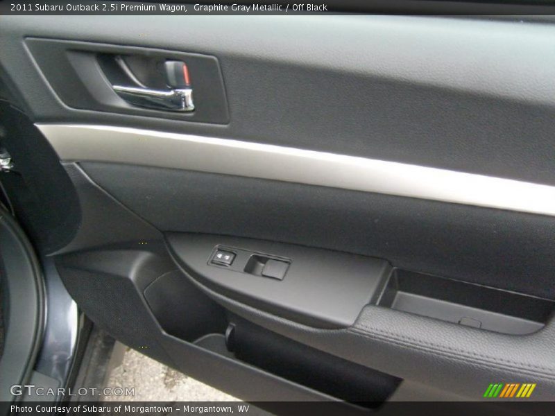 Graphite Gray Metallic / Off Black 2011 Subaru Outback 2.5i Premium Wagon