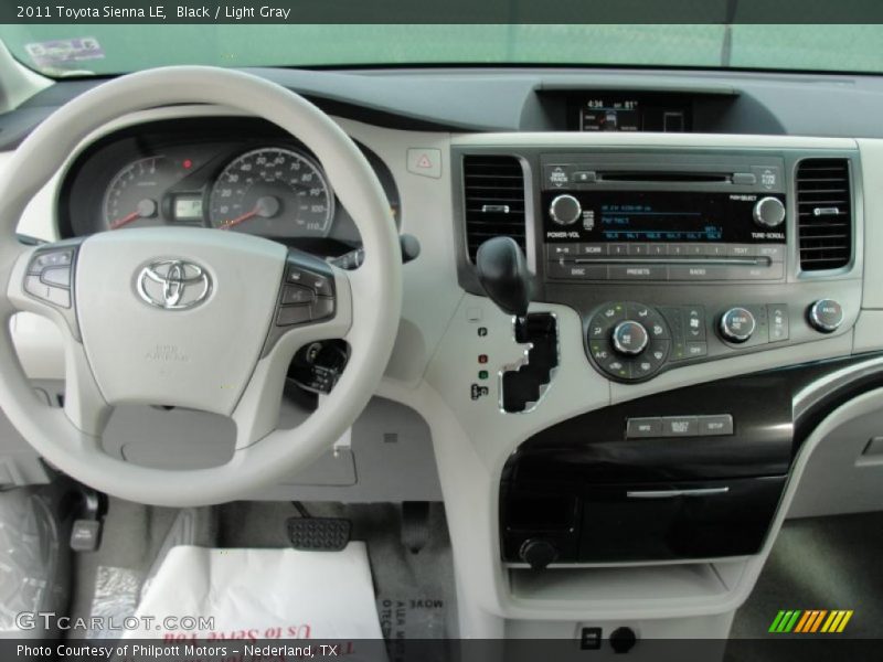 Black / Light Gray 2011 Toyota Sienna LE