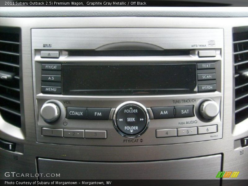 Graphite Gray Metallic / Off Black 2011 Subaru Outback 2.5i Premium Wagon