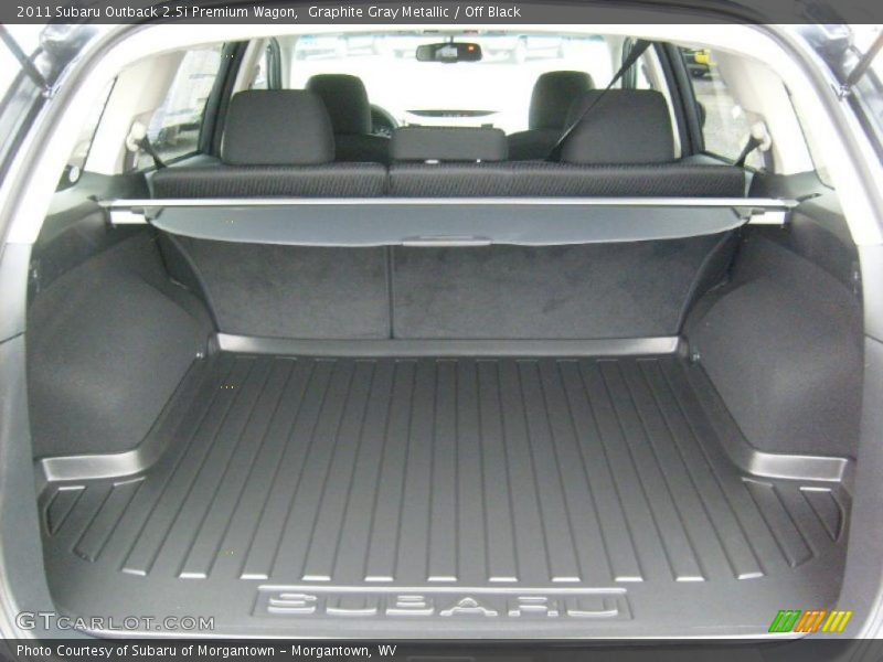 Graphite Gray Metallic / Off Black 2011 Subaru Outback 2.5i Premium Wagon