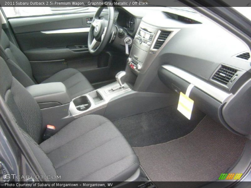 Graphite Gray Metallic / Off Black 2011 Subaru Outback 2.5i Premium Wagon