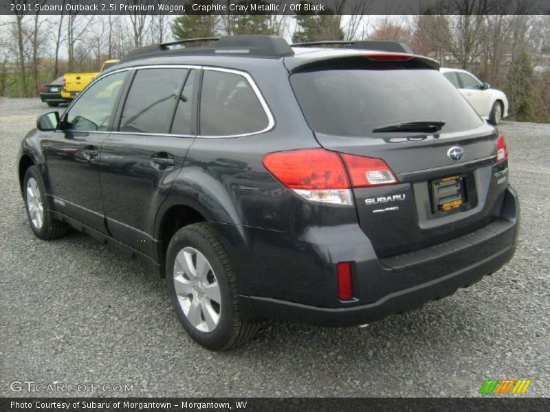 Graphite Gray Metallic / Off Black 2011 Subaru Outback 2.5i Premium Wagon