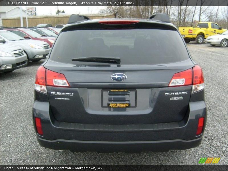 Graphite Gray Metallic / Off Black 2011 Subaru Outback 2.5i Premium Wagon