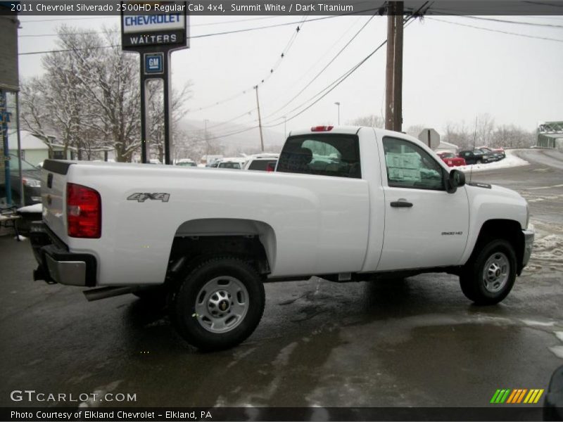 Summit White / Dark Titanium 2011 Chevrolet Silverado 2500HD Regular Cab 4x4