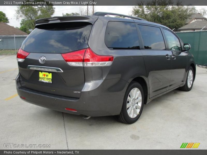 Predawn Gray Mica / Light Gray 2011 Toyota Sienna Limited