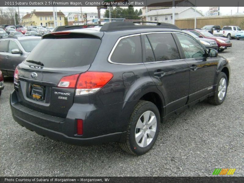 Graphite Gray Metallic / Off Black 2011 Subaru Outback 2.5i Premium Wagon
