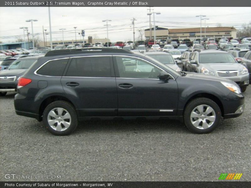 Graphite Gray Metallic / Off Black 2011 Subaru Outback 2.5i Premium Wagon